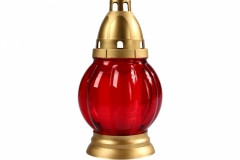 Lampa hřbitovní MELOUN skleněná 150g d10x20cm